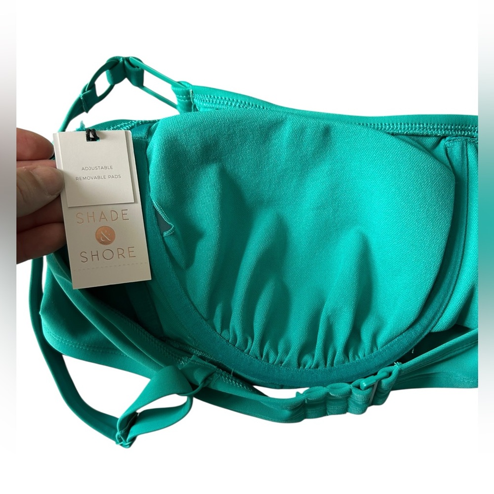 NWT Shade & Shore Ring Detail Underwire Bikini Top and Bottom Size 17-18 - Picture 6 of 10